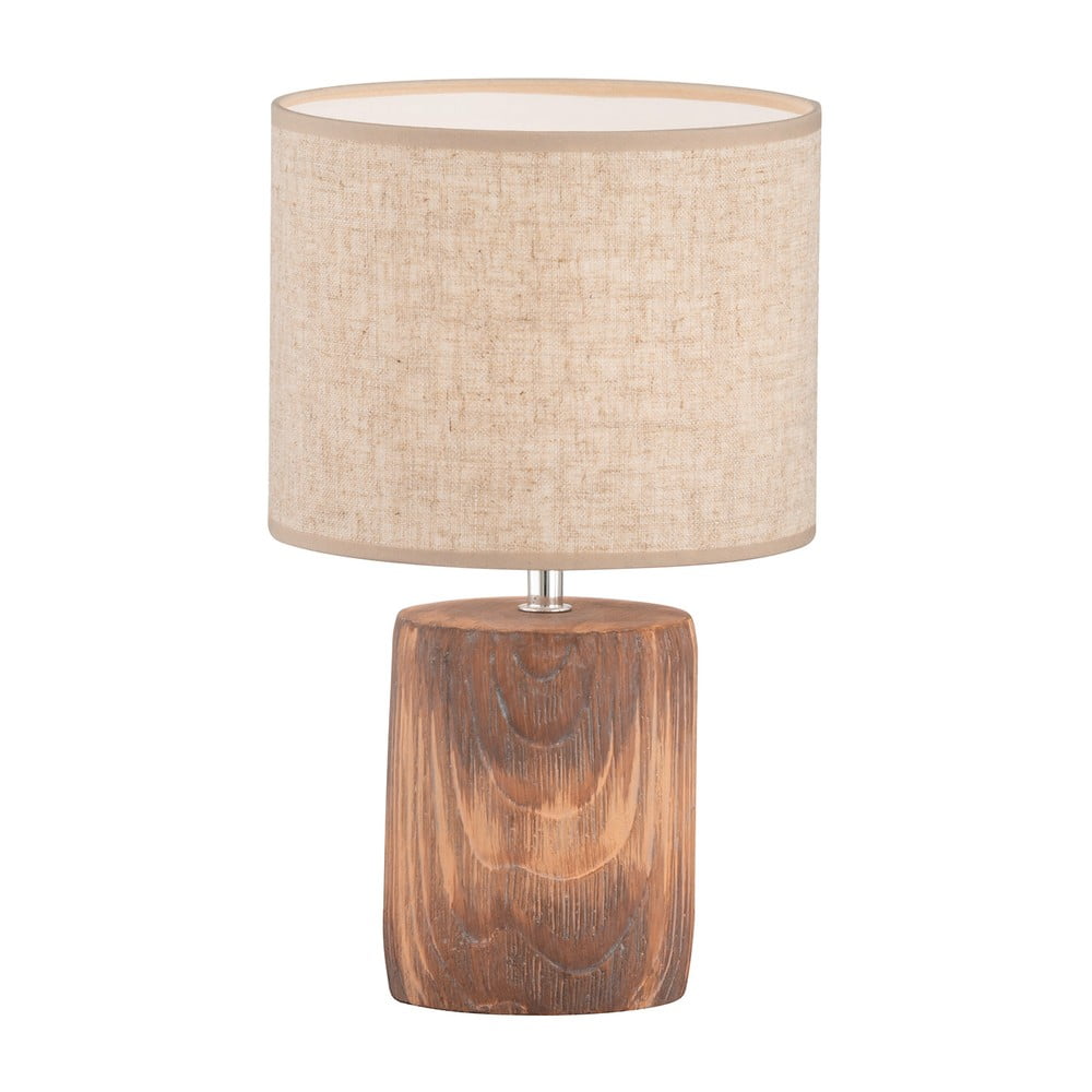 Brązowo-beżowa betonowa lampa…